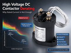 High Voltage DC Contactor Derating: Why Rated Current Is Not Enough