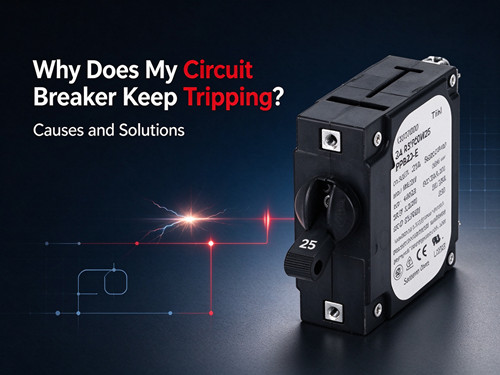 Industrial hydraulic magnetic circuit breaker for electrical system fault diagnosis, used to troubleshoot repeated tripping issues in power distribution systems