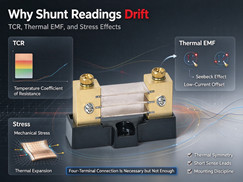 Why Shunt Readings Drift: TCR, Thermal EMF, and Stress Effects