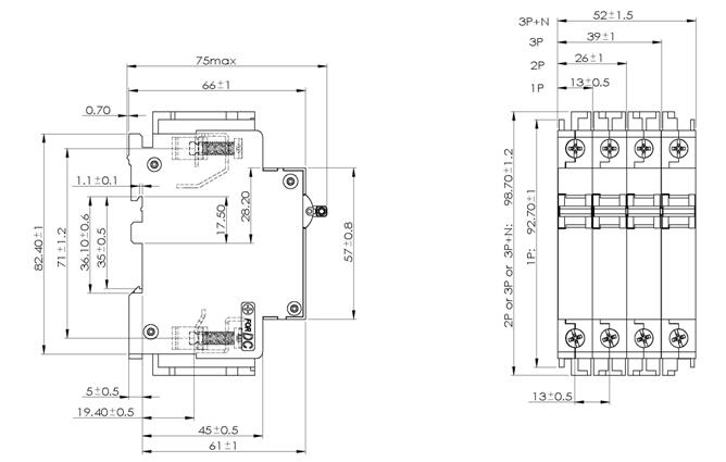 bd circuit breaker for equipment manufacturer