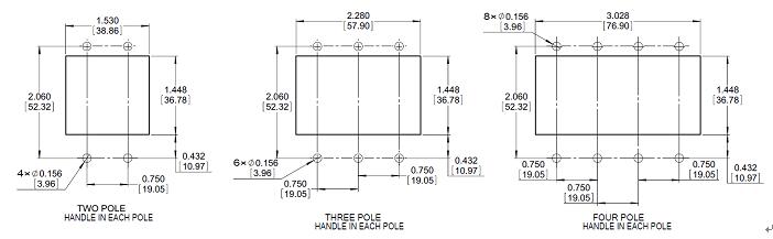bc circuit breaker for equipment Actuator code S Mounting method M U
