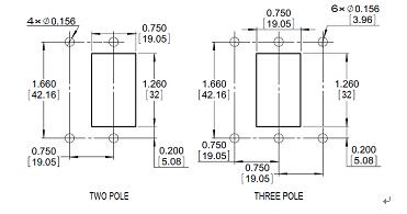 bc circuit breaker for equipment Actuator code R Y Mounting method M U