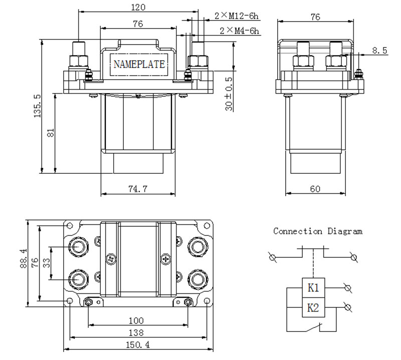 dc contactor zljm 1000d 1d supplier